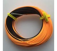 BestCity Ligne de pêche à la mouche WF6 avec boucle, haute visibilité, orange et foncé