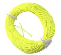 BestCity Ligne flottante haute qualité WF7/8 pour pêche à la mouche avec 2 boucles soudées Jaune fluo