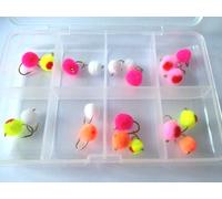 BestCity Lot de 20 boîtes à mouches pour œufs de pêche à la mouche pour truite, brochet, #178