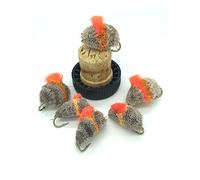 BestCity Pêche à la mouche extra large Biscuit Granulés Mouche 6 mouches Taille 4 pour truite Carpe Mullet Pack #140