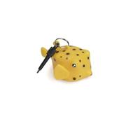 BestDivers Porta Octopus Pesce Scatola 7x11x5,5 Cm Porte Hommes, Jaune