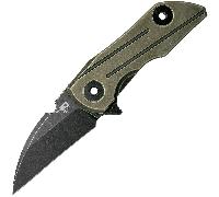 Bestech 2500 DELTA S35VN, Noir Stonewash, Titane, Bronze BT2006D