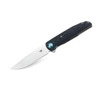 Bestech Ascot Blue Couteau pliant Interlayer Carbon Black Plus en acier D2