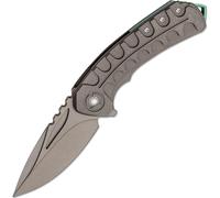 Bestech BUWAYA M390, Finition Dark Bead Blast Stonewashed, Titane, Gris BT2203B