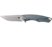 Bestech DOLPHIN CPM-S35VN, Stone Wash, Titane, Bleu Rétro BT1707B