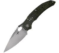 Bestech EXPLOIT S35VN, Satiné, Titane, Texture Tigre BT2005D