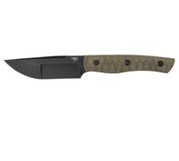 Bestech HEIDIBLACKSMITH#2 S35VN, Meulage creux, Finition pierre noire, Canvas Micarta BFK04D