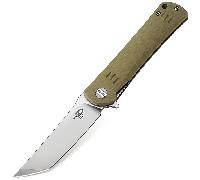 Bestech KENDO D2, stone wash+satin, G10 Beige BG06C-1