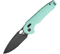 Bestech NOCTAR 14C28N Black PVD finish with mint green G10 handle BG66F