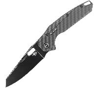 Bestech NYXIE S35VN, Noir Stonewashed, Titane + Fibre de Carbone, Noir BT2209D