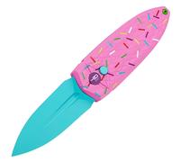 Bestech QUQU 14C28N Aluminium Peint Bleu Rose, Motif Imprimé Éclaboussures Verrou à Bouton BG57C-2