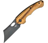Bestech SKIRMISH 154CM, Black stonewash, Bois d'olivier BL06C