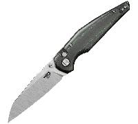 Bestech Snakebird 14C28N, Micarta, Verrou à Bouton - Noir BG58A
