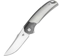 Bestech SUPERNOVA M390, Satin+plat satiné, Titane+Renfort en zirconium, Noir+gris BT2111A