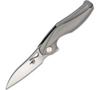 Bestech THE RETICULAN CPM-S35VN, Stonewash+Satin, Titane, Gris BT1810A