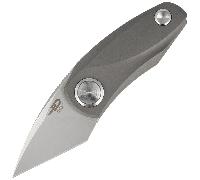 Bestech TULIP M390, Finition pierre fine, Titane, Gris BT1912E