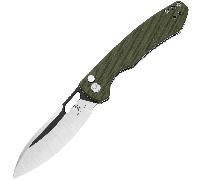 Bestechman Firebird D2, G10, Verrou à bouton - Vert OD BMK05C
