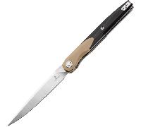 Bestechman LANZA-Satin+ Stonewash-14C28N-G10-Kaki+ Noir BMK14B