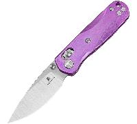 Bestechman - Sprite - M390 Stonewashed+Satin with Purple Crystallized Ti handle BMK21H