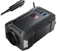 BESTEK Convertisseur 12v 220v 400w Convertisseur Sinusoïdale pour Voiture Vacance Onduleur Pure 12v avec Port Charge Rapide Prise Européenn Transformateur de Tension