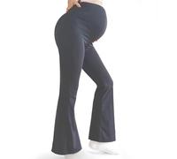 Bestele Legging de Maternité pour Femme,Pantalon de Yoga Extensible évasé, Pantalon de Grossesse pour Travail/Loisirs/Sport/Décontracté
