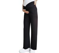 Bestele Pantalon Maternité Jambes Larges, Pantalon Long Décontracté de Grossesse Femme, Pantalons Maternité pour Travail, L'entraînement Salon L'athlétisme