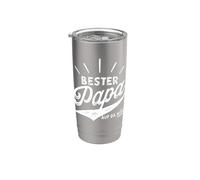 Bester Papa auf da Wöd! - Bester Papa der Welt Gobelet isotherme en acier inoxydable double paroi