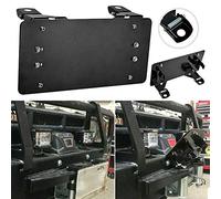 BESTEU Cadre de plaque d'immatriculation Accessoires de voiture Support de fixation de remplacement de treuil de véhicule