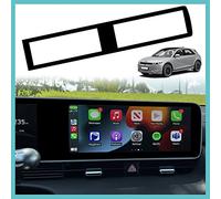 BestEvMod Film Protection Ecran pour Ioniq5 Accessoire Navigation Écran Tactile Brezel Compatible avec Hyundai Ioniq5 2022 2023 Accessoires (LHD) (Matte Black-Bezel uniquement)