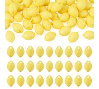 Bestewelry 50 pcs perles en acryl en citrouille motif en acrylique en plastique perle perles de distance libre pour motif de fruits faire soi-même bracelets colliers boucles d'oreilles création de