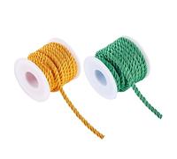 Bestewelry Cordon torsadé en polyester pour fabrication de bracelets, colliers, bijoux, décoration de sacs - 8 m x 5 mm
