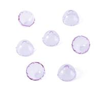 Bestewelry Lot de 10 capuchons coniques en verre en forme de trompette pour la fabrication de bijoux - Lavande