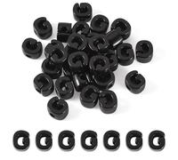 Bestewelry Lot de 30 perles en acrylique avec lettres majuscules européennes à grand trou pour la fabrication de bijoux - Lettre G - Noir