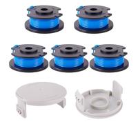 Bestewelry Weed Wacker Lot de 5 bobines de rechange pour débroussailleuse Ryobi One+ AC14RL3A, 18 V, 24 V et 40 V, 0,2 m, noir