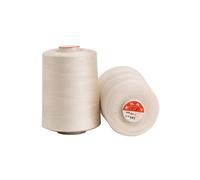 Bestgift 2-Pack Cônes de Fil à Coudre 8500 Yards Tout Usage pour la Couture, la surjeteuse, la Merrow et la Broderie à la Main 351 Beige 40S/2 8500 Yards