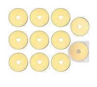 Bestgle 10 Pcs Lames de Rechange 45mm, Lames de Cutter Rotatif en Acier Ultra-Tranchante SKS-7, Lame Rotatives pour Couture, Papier, Tissu, Toile, Matelassage, Scrapbooking et Projets D'artisanat