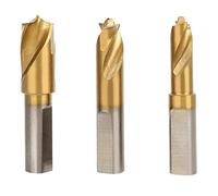 Bestgle 3PCS Forets pour Soudures par Points, Foret Coupe-Coudures HSS HSCO en Acier Rapide au Cobalt Avec Revêtement en Titane de 1/4 inch(6.5 mm), 5/16 inch(8 mm) et 3/8 inch(10 mm)