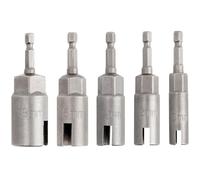 Bestgle 5Pcs Tournevis à Ecrou à Oreilles, Tournevis pour Ecrous à Tige Hexagonale de 1/4", H10/12/14/16/18 mm, pour écrou papillon, vis à œillet, crochet en C, crochets Q et torsion de fil