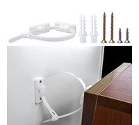 Bestgle Lot de 15 sangles de meubles anti-basculement réglables pour protéger les tout-petits et les animaux de compagnie des chutes de meubles, résistant aux tremblements de terre