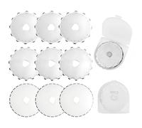 Bestgle Lot de 9 lames de coupe rotatives de 45 mm pour couture et matelassage - Compatible avec Fiskars, Olfa