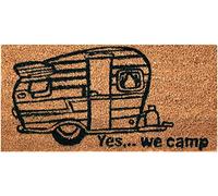 Bestgoodies Paillasson en fibre de coco marron 25 x 50 cm (caravane)