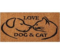 Bestgoodies Paillasson en fibre de coco marron 25 x 50 cm (chien et chat)