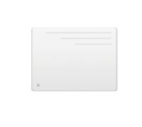 Radiateur électrique fixe à inertie sèche fonte 1000W Bestherm MOTU horizontal blanc [#ffffff]
