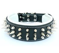 Bestia "Danger" collier de chien en cuir. Clouté. fait main. 6,5 cm de large. Douce et forte. Très durable. La qualité et un design unique. Tailles M, L, XL,XXL. Rottweiler, Pitbull, Amstaff, races de Bull, Made in Europe!