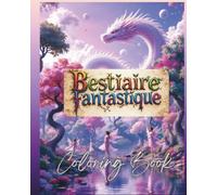 Bestiaire Fantastique - Art Thérapie: Livre de Coloriages pour Adultes - Dragons, Fées, Lutin, Phénix et Créatures Mythiques