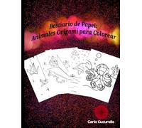Bestiario de Papel: Animales Origami para Colorear