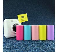 Bestice PeriPage 1 rouleau de papier Thermique 1 Couleurs rose . Autocollant adhésif 57 x 30 mm