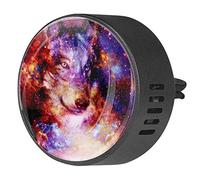 BestIdeas Lot de 2 clips d'aération pour voiture avec impression nébuleuse étoilée Loup parfumé Frangipani Aromathérapie Diffuseur d'huiles essentielles