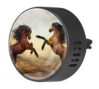 BestIdeas Lot de 2 désodorisants pour voiture avec chevaux et animaux sauvages - Diffuseur d'huiles essentielles d'aromathérapie