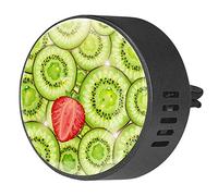 BestIdeas Lot de 2 désodorisants pour voiture avec motif kiwi et fraise, diffuseur d'huiles essentielles d'aromathérapie